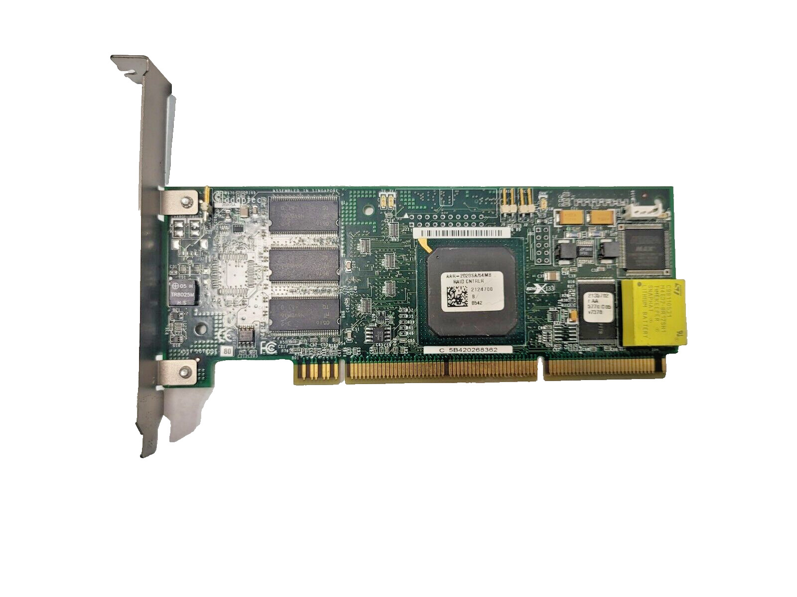 RARE ADAPTEC AAR-2020SA/64MB SCSI RAID CONTROLLER PCI-X Internal Adapter Card