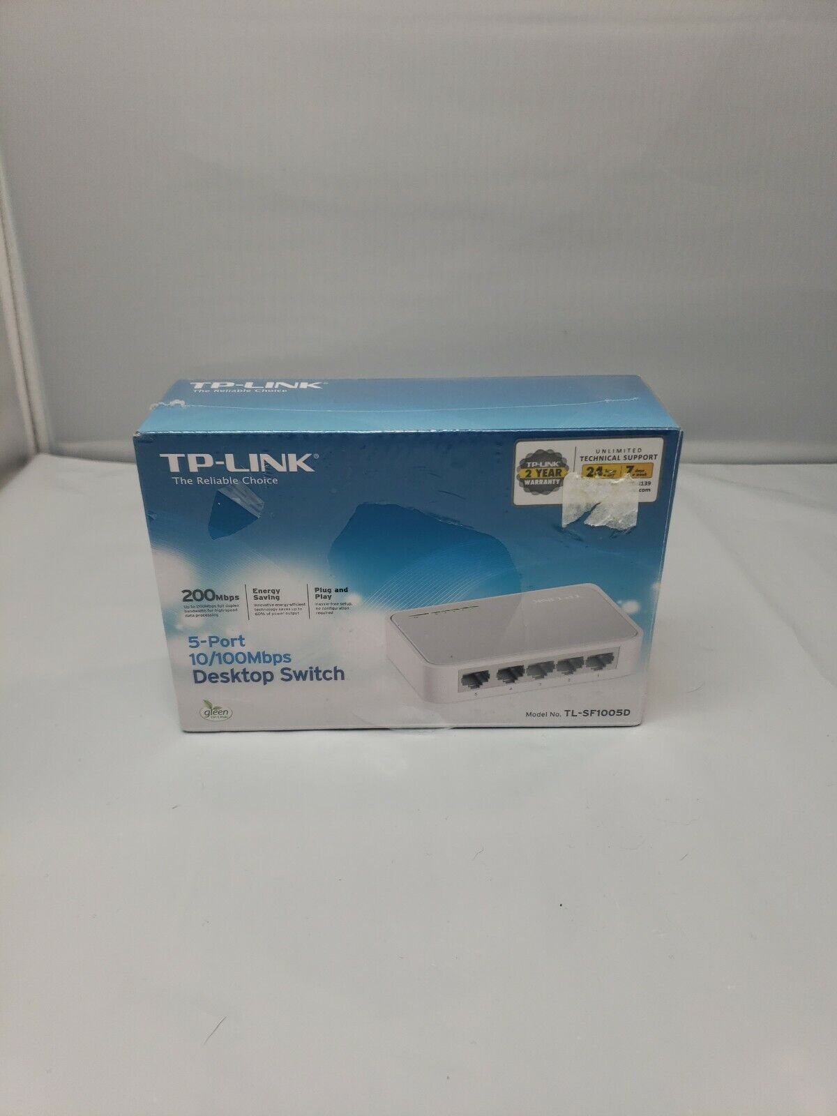 TP-Link TL-SF1005D 5-Port 10/100Mbps Fast Ethernet Unmanaged Desktop Switch
