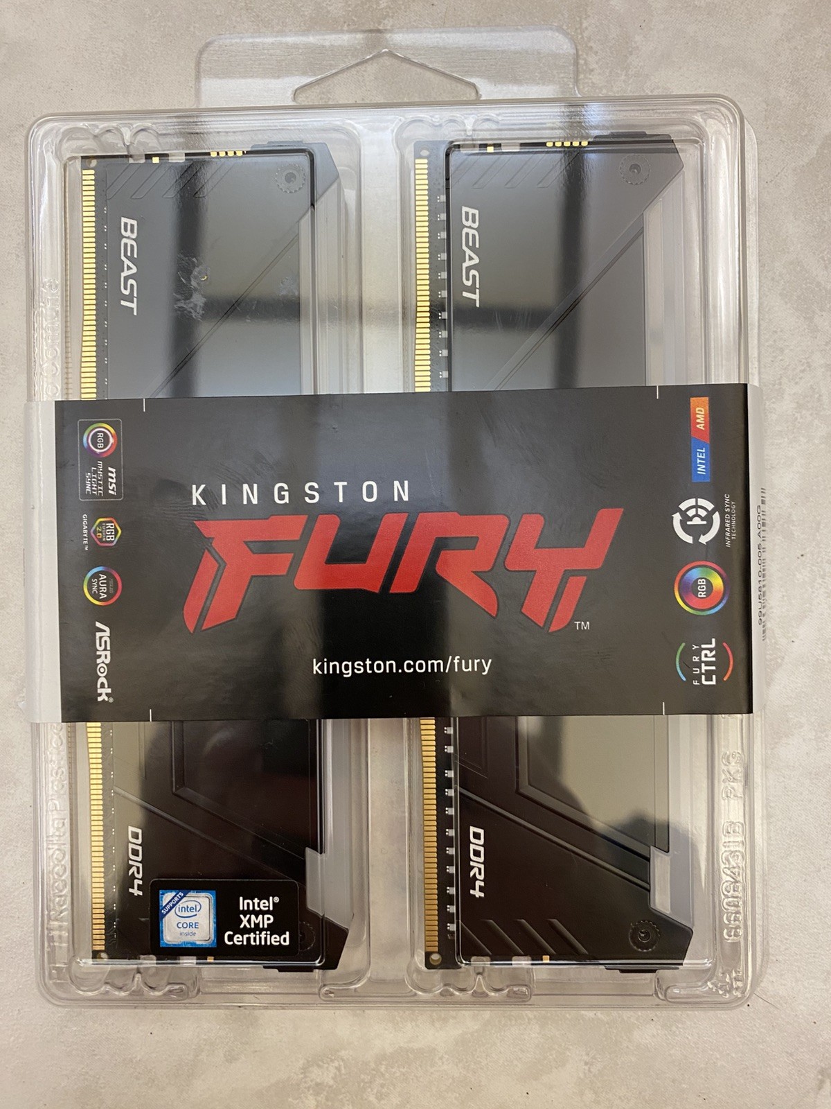 Kingston FURY Beast 32GB (2x16GB) DDR4-3200 DIMM KF432C16BB/32 Kingston FURY Beast 32GB (2x16GB) DDR4-3200 DIMM KF432C16BB/32
