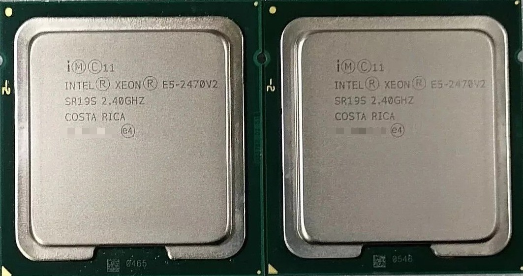 2pcs Intel Xeon E5-2470 V2 E5-2450 V2 CPU 2pcs Intel Xeon E5-2470 V2 E5-2450 V2 CPU