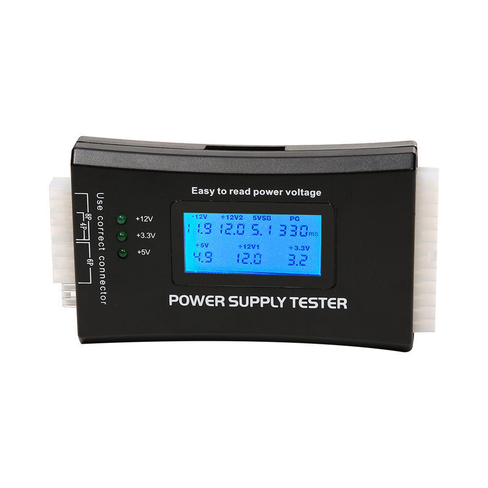 LCD COMPUTER PC POWER SUPPLY TESTER 20/24 4/6/8 PIN FOR SATA IDE HDD ATX ITX BTX LCD COMPUTER PC POWER SUPPLY TESTER 20/24 4/6/8 PIN FOR SATA IDE HDD ATX ITX BTX