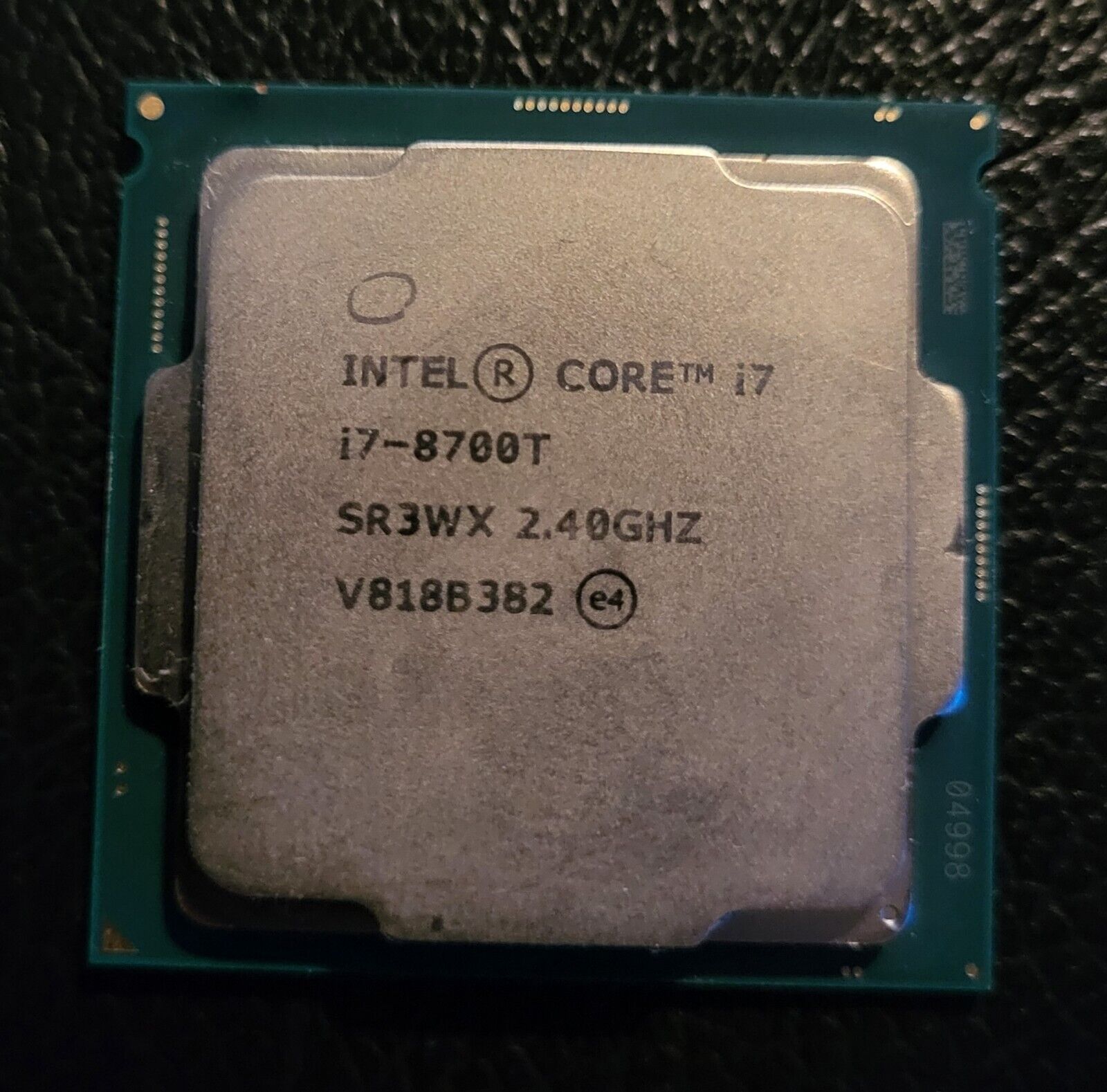 Intel Core i7-8700T 2.40GHz 6 Core LGA1151 12MB Cache CPU (Untested)