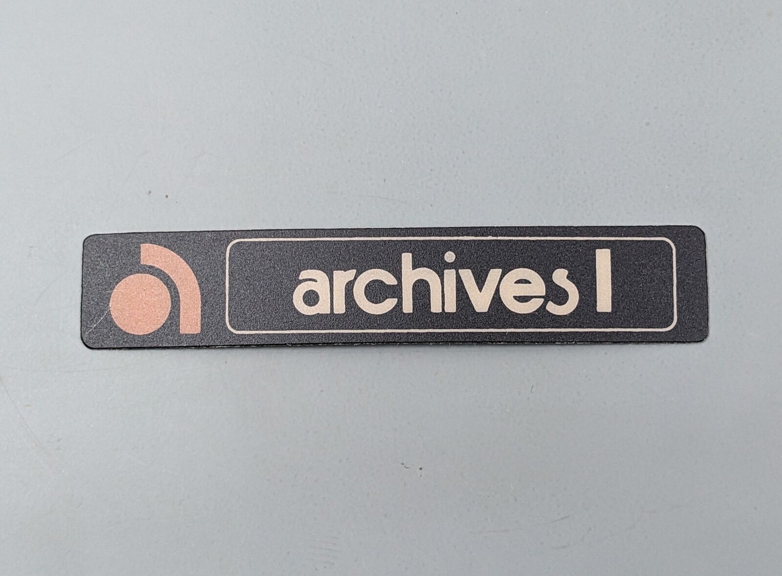 ARCHIVES I - Vintage Computer Label, Rare Tag, Sticker, New Old Stock