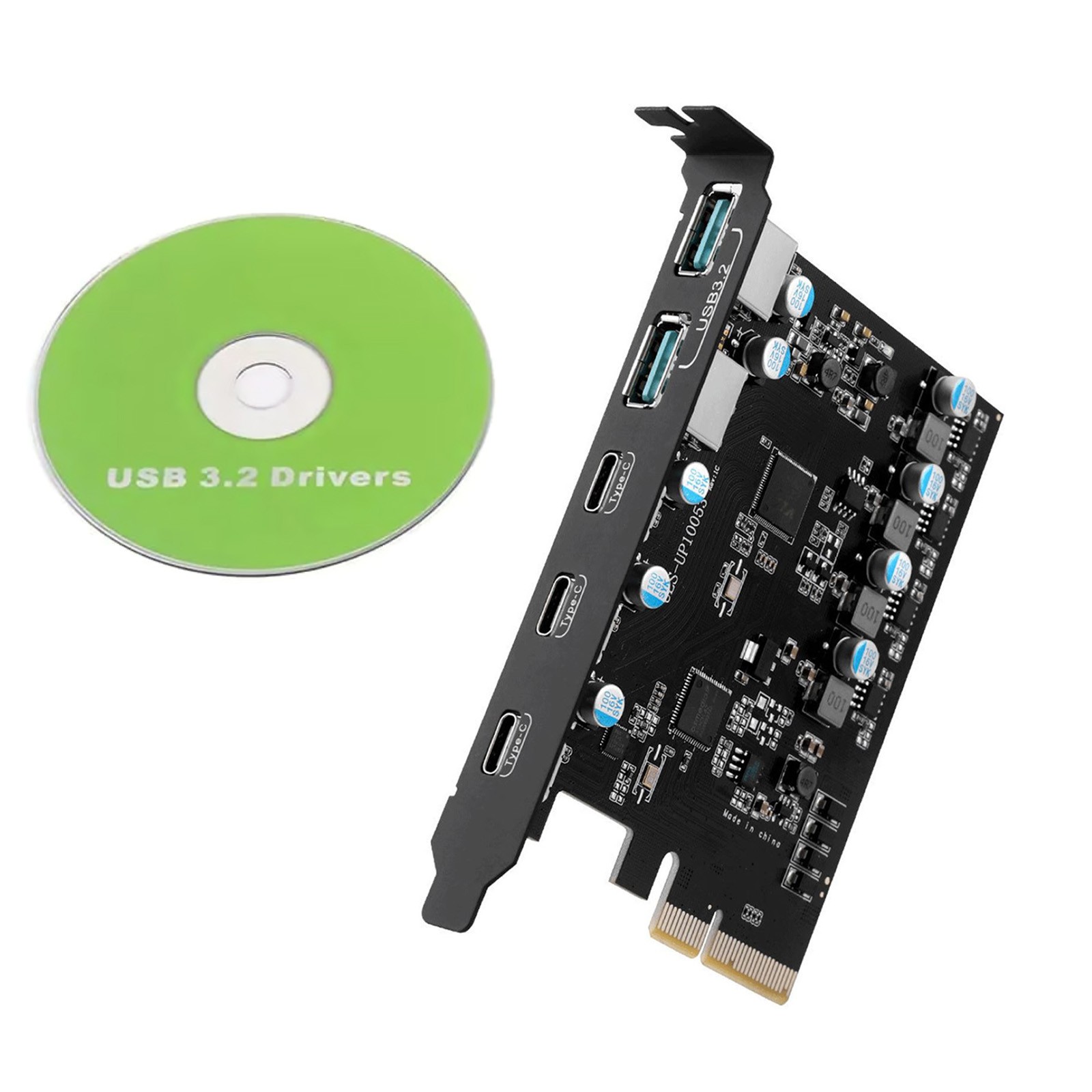 5-Port Expansion Card 20Gbps For Desktop computers 2*USB Type-A 3*USB Type-C New 5-Port Expansion Card 20Gbps For Desktop computers 2*USB Type-A 3*USB Type-C New