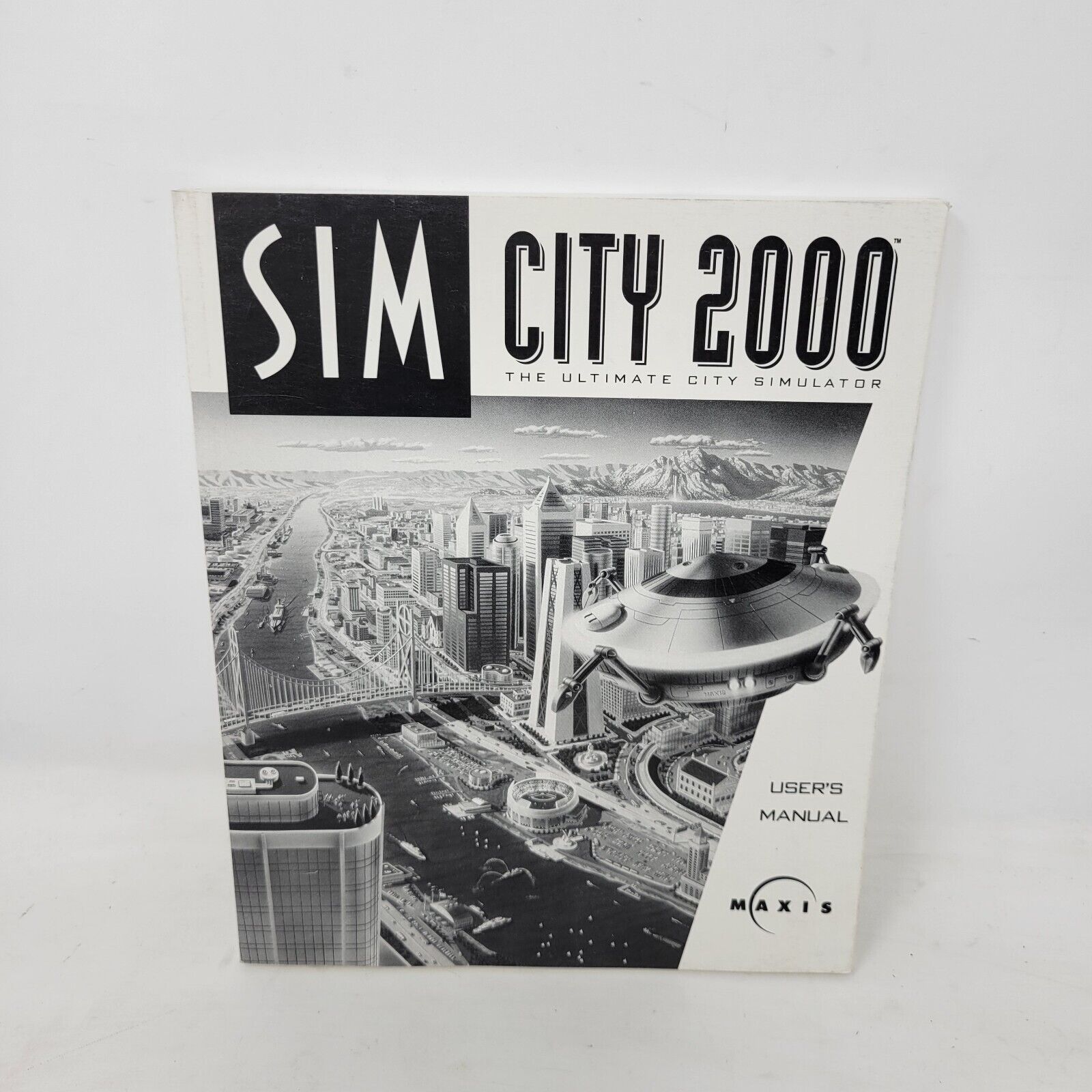 SimCity 2000 Game User Manual Vintage Paperback Maxis 1990s PC cb2