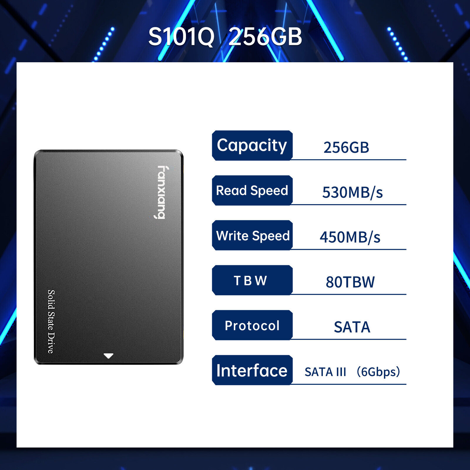 Fanxiang 256GB 512GB 1TB 2TB 4TB Internal SSD 2.5