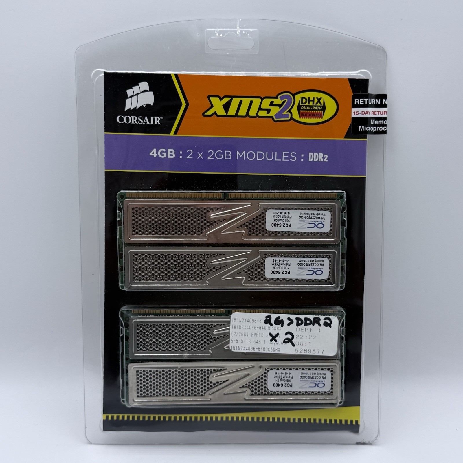 OCZ Platinum 4GB 4x1GB DDR2-800 PC2-6400 Quad Channel RAM OCZ2P8004GQ OCZ Platinum 4GB 4x1GB DDR2-800 PC2-6400 Quad Channel RAM OCZ2P8004GQ