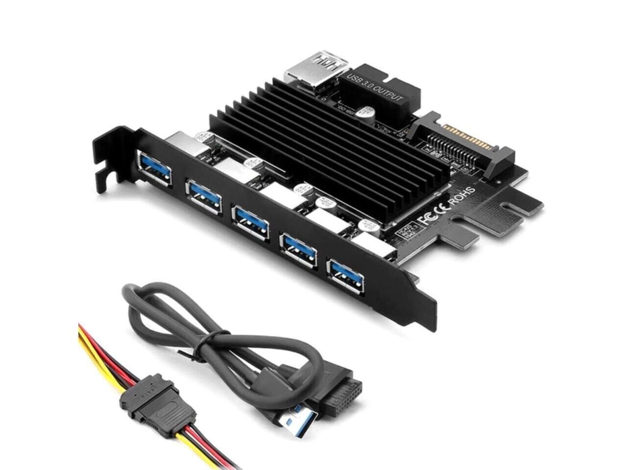 5 Ports USB 3.0 to Expansion Card-5 USB 3.0 Cards with 15-Pin SATA