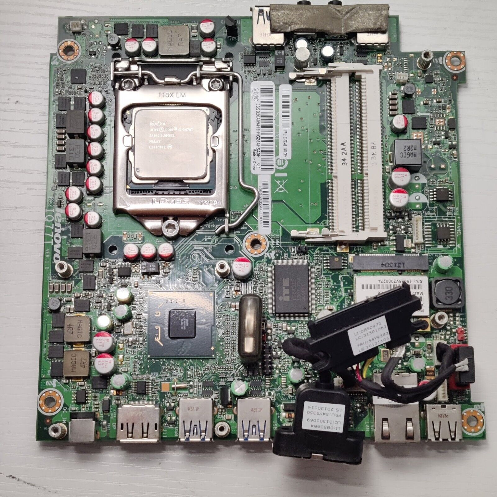 Lenovo ThinkCentre IQ77T MB Motherboard with Intel i5-3470T 2.9GHz