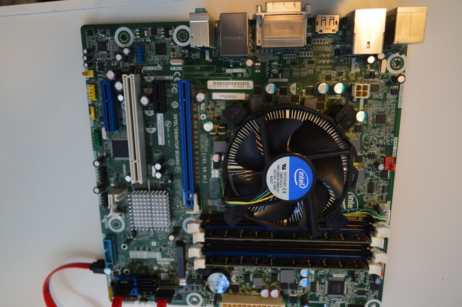 DQ77MK Intel Motherboard Combo, I5 3470, 8GB RAM W/extras