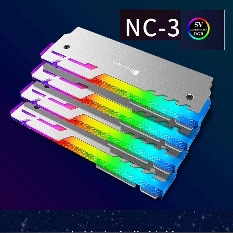 JONSBO 2/4pcs ARGB RAM Heatsink Radiator Desktop Memory Heat Dissipation Cooler