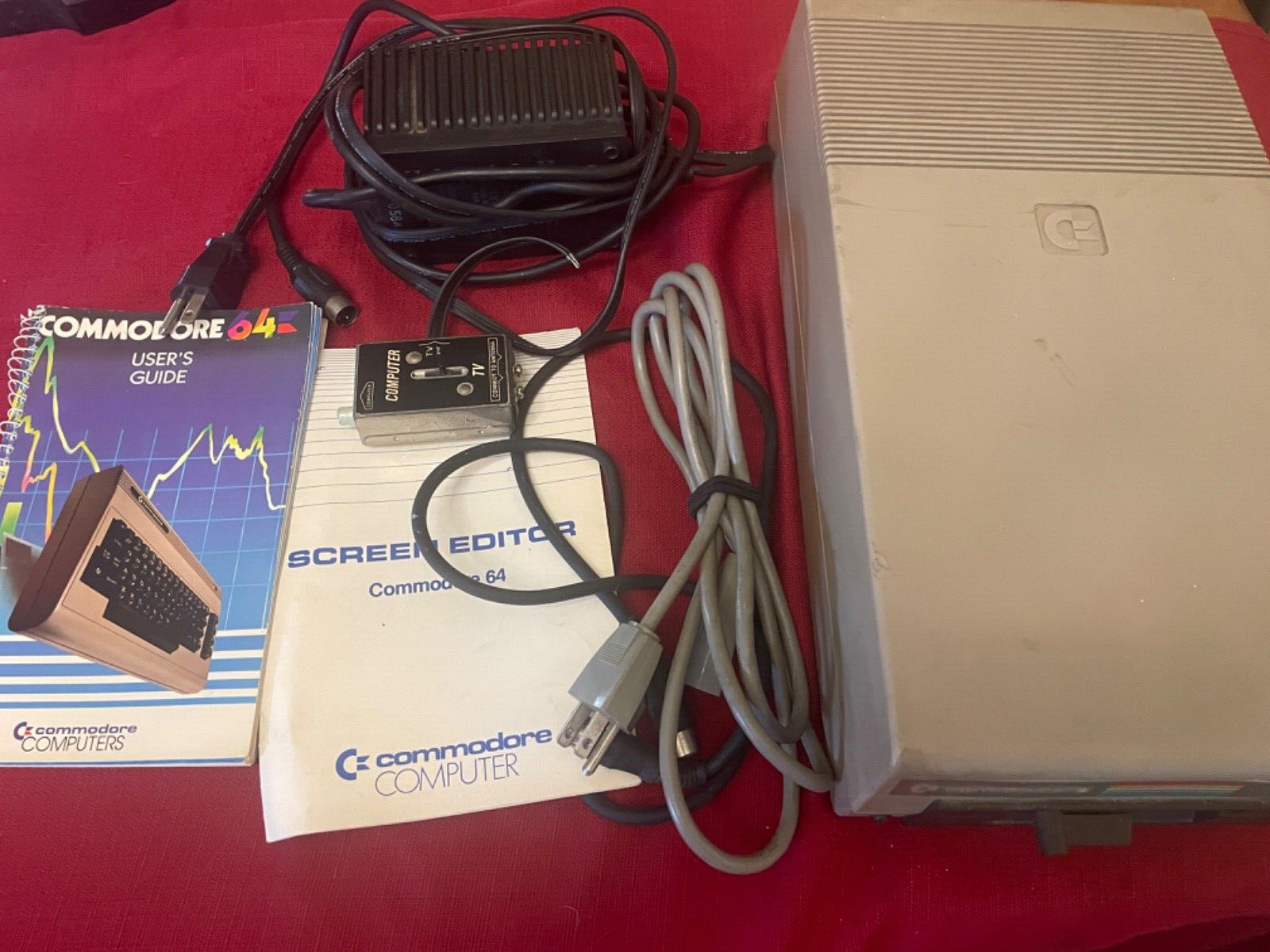 Commodore 64 Computer disk drive Working/ no keyboard