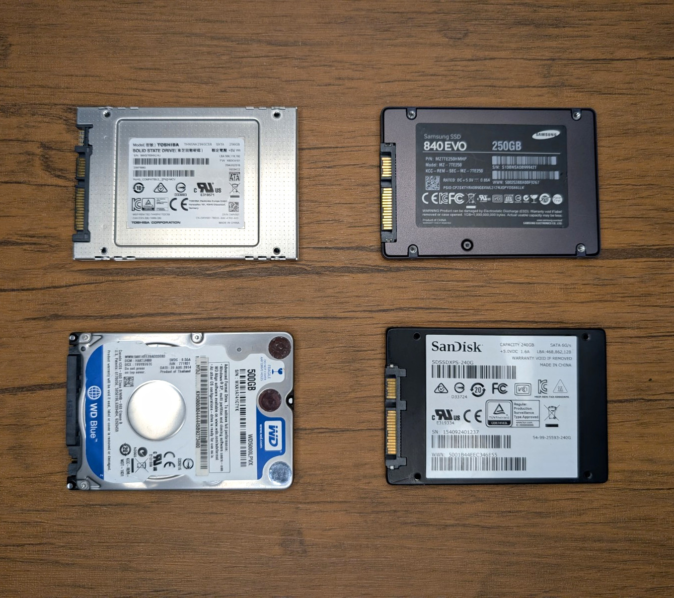 PC Builder Storage Bundle: Samsung 840 EVO, SanDisk Extreme Pro, Toshiba + 500GB PC Builder Storage Bundle: Samsung 840 EVO, SanDisk Extreme Pro, Toshiba + 500GB
