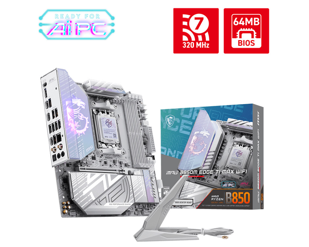 MSI MPG B850M EDGE TI MAX WIFI motherboard MSI MPG B850M EDGE TI MAX WIFI motherboard