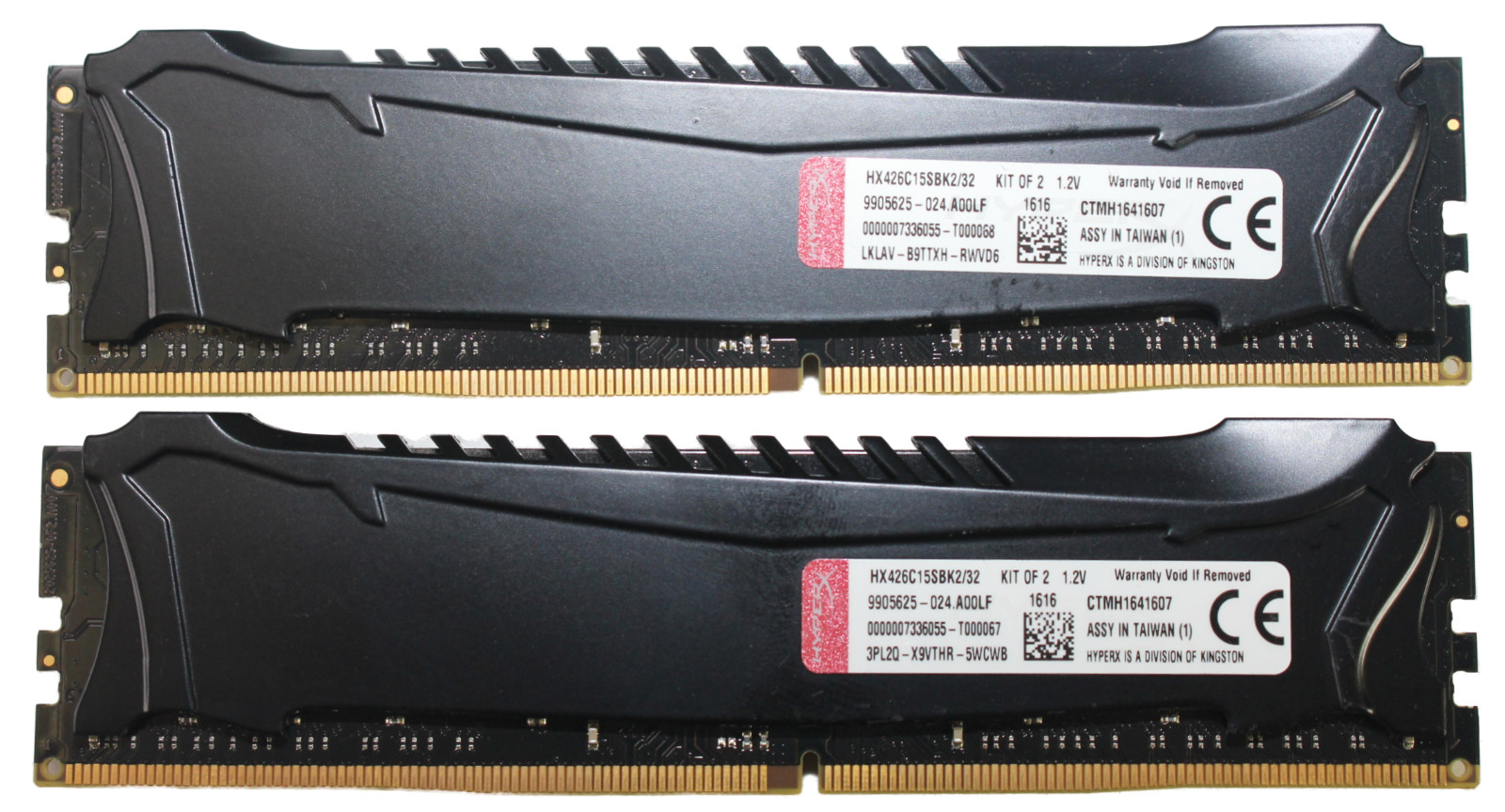 KINGSTON HyperX Savage 32GB (2 x 16GB) 2666MHz DDR4 Desktop RAM HX426C15SBK2/32
