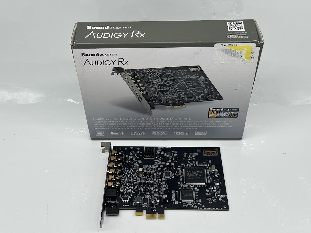 Creative Sound Blaster Audigy PCIe RX 7.1 Internal Sound Card