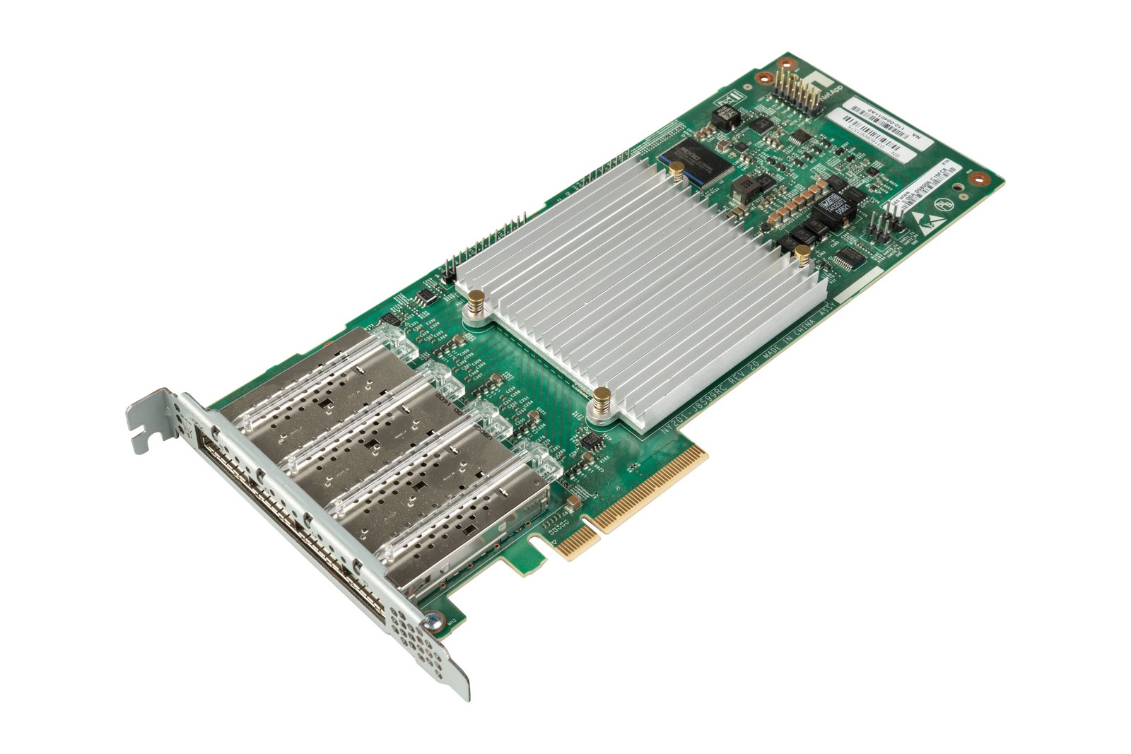Network interface card Netapp X2069-R6 4x12Gb QSFP PCIe x8 ADAPTER 110-00401+A0 Network interface card Netapp X2069-R6 4x12Gb QSFP PCIe x8 ADAPTER 110-00401+A0