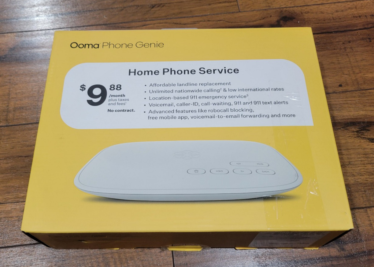 Ooma Phone Genie VoIP Home Phone Service - White (100-0474-100)