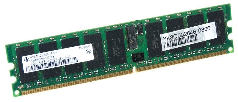 INFINEON HYS72T256000HR-5-A 2GB 400MHz DDR2 240-PIN ECC