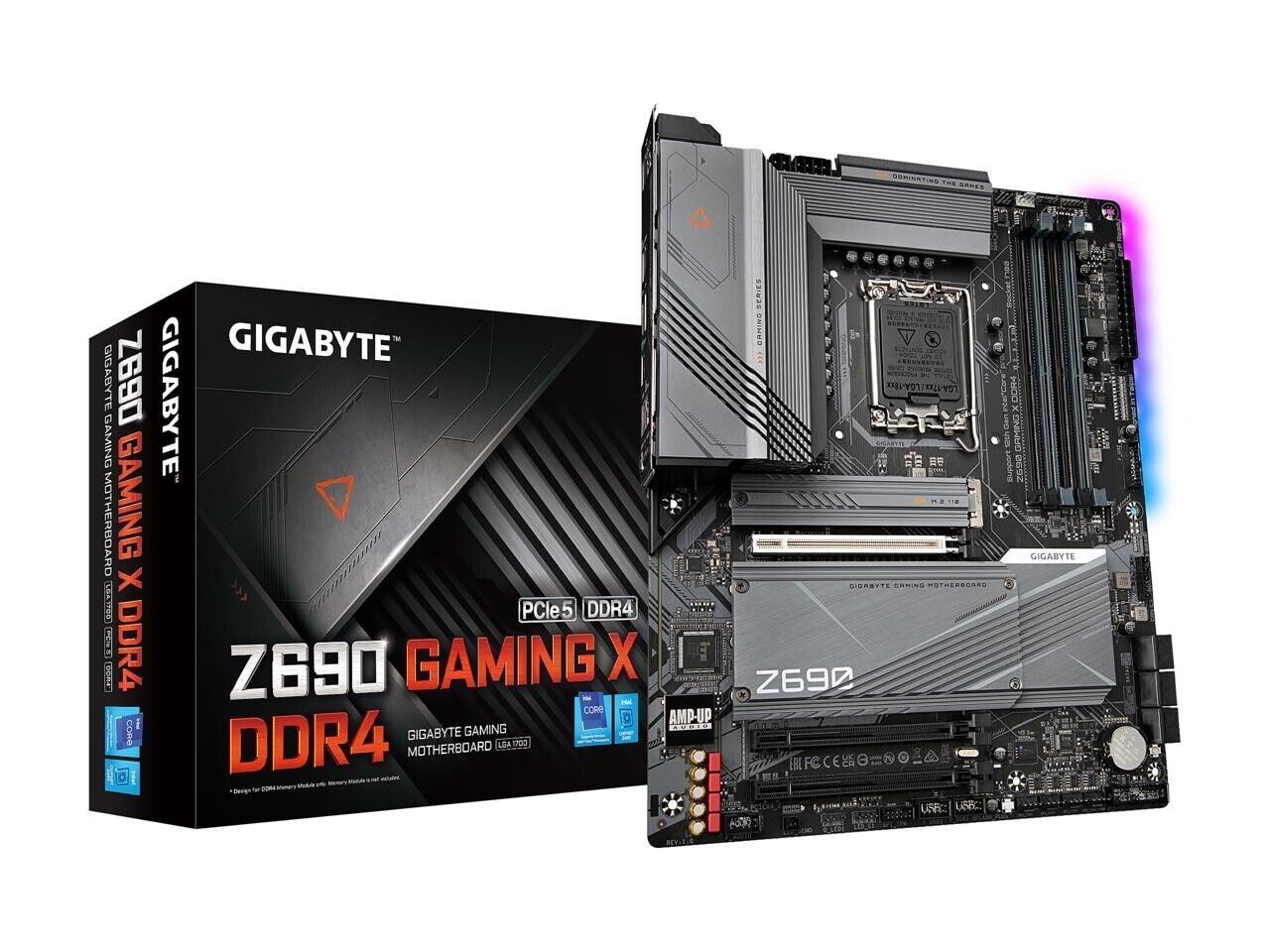 (Factory Refurbished) GIGABYTE Z690 GAMING X DDR4 LGA 1700 Intel ATX Motherboard