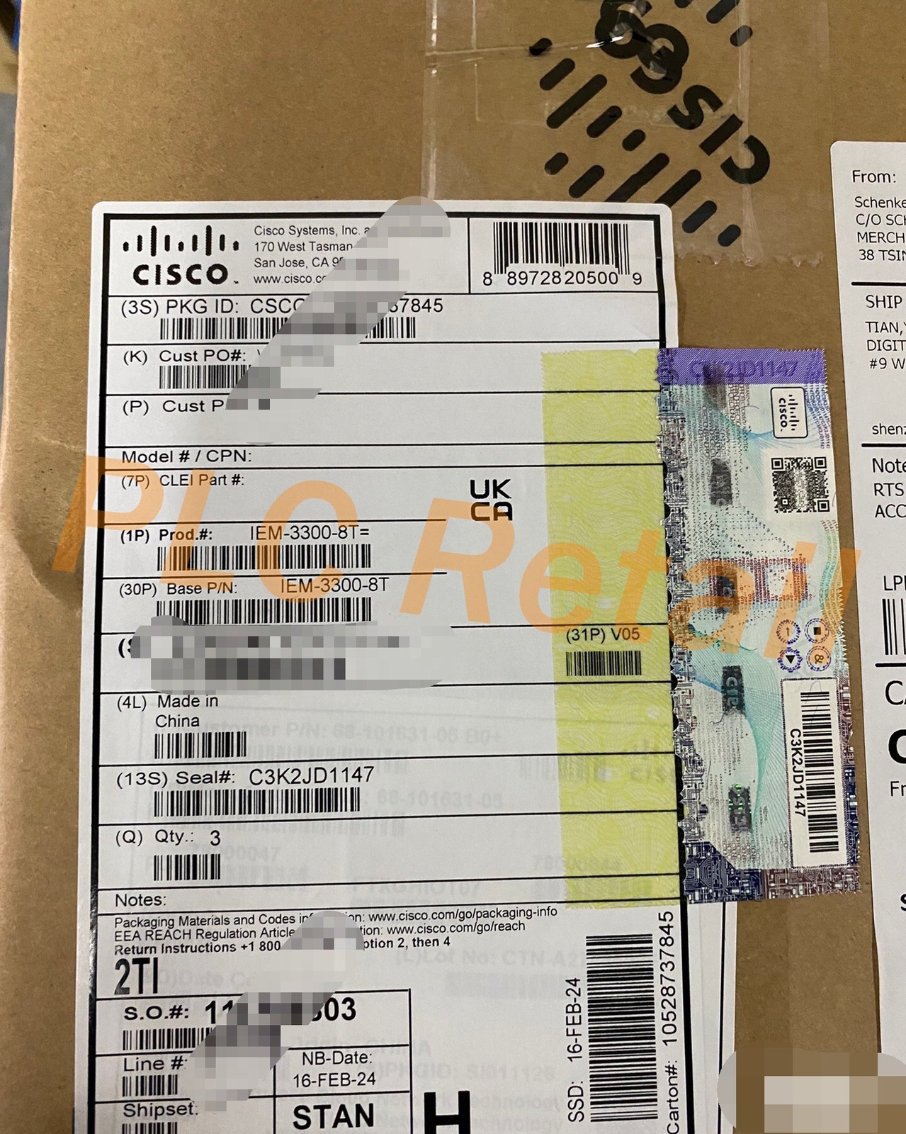 NEW CISCO industrial switch IEM-3300-8T FedEx or DHL