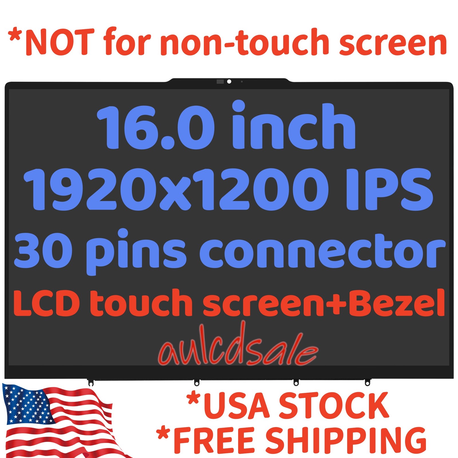 Lcd Touch Screen For Lenovo Yoga 7 2-in-1 16IML9 83DL 16