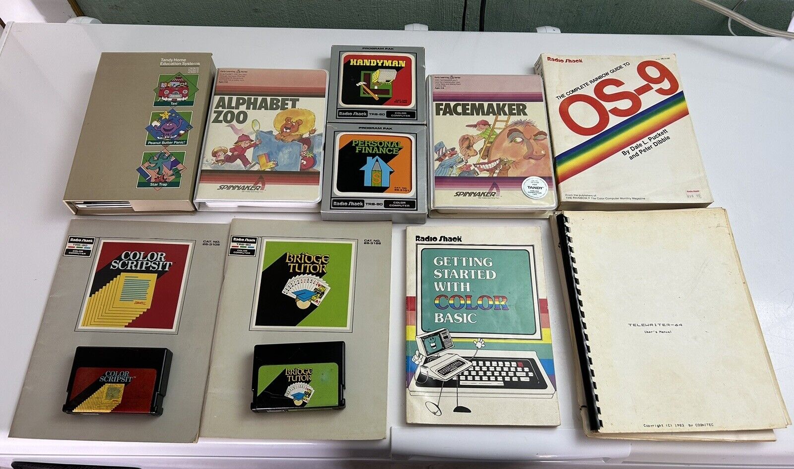 Radio Shack Tandy TRS-80 Vintage Lot - Programs - Books - Games “L@@K”