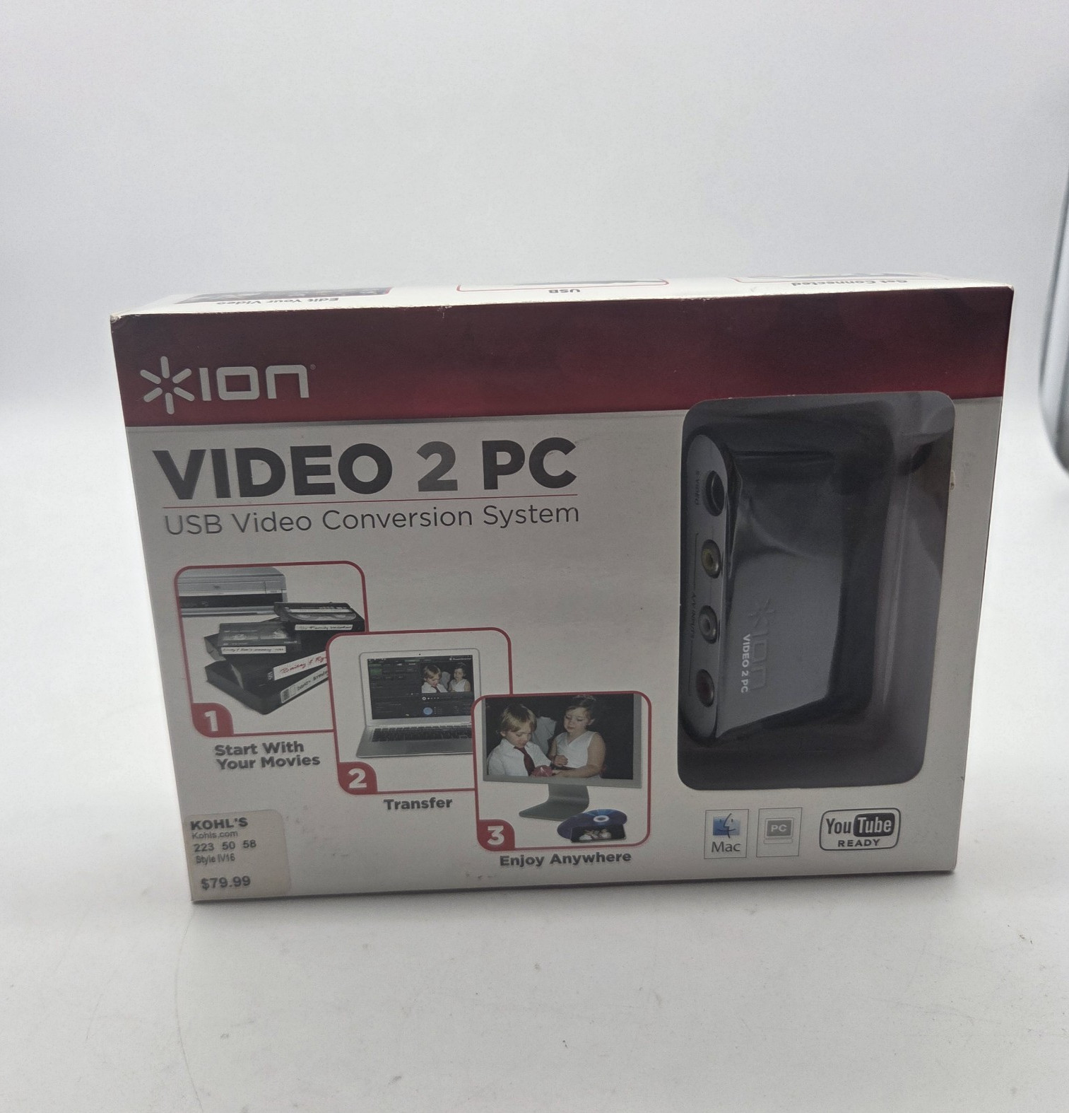 ION Video 2 PC VHS VCR to Computer USB Video Conversion System Transfer Movies ION Video 2 PC VHS VCR to Computer USB Video Conversion System Transfer Movies