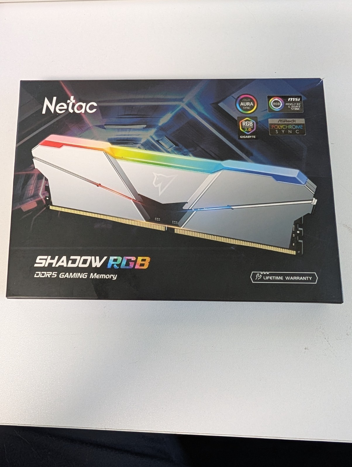 Netac Shadow RGB 32GB 2x16GB DDR5 4800 CL40 XMP 3.0 Desktop Memory Netac Shadow RGB 32GB 2x16GB DDR5 4800 CL40 XMP 3.0 Desktop Memory