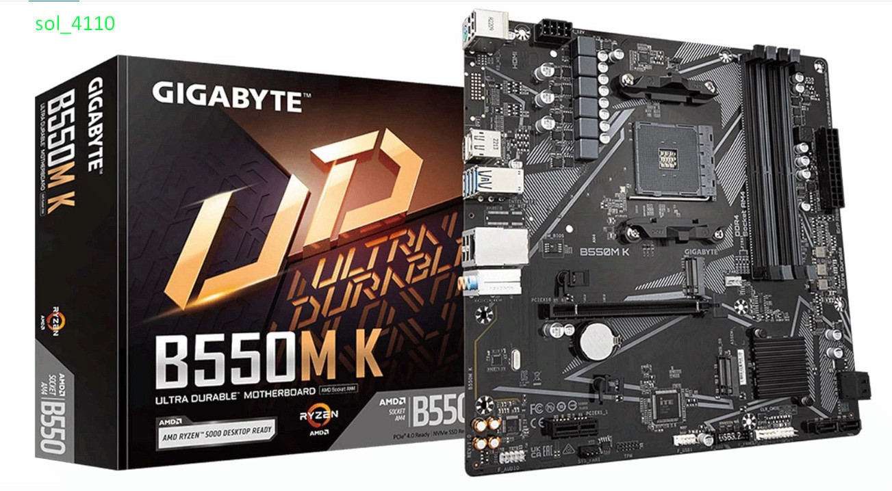 B550M K AM4 Micro-ATX Motherboard, Ryzen 5000/4000/3000, PCIe 4.0, DDR4 B550M K AM4 Micro-ATX Motherboard, Ryzen 5000/4000/3000, PCIe 4.0, DDR4