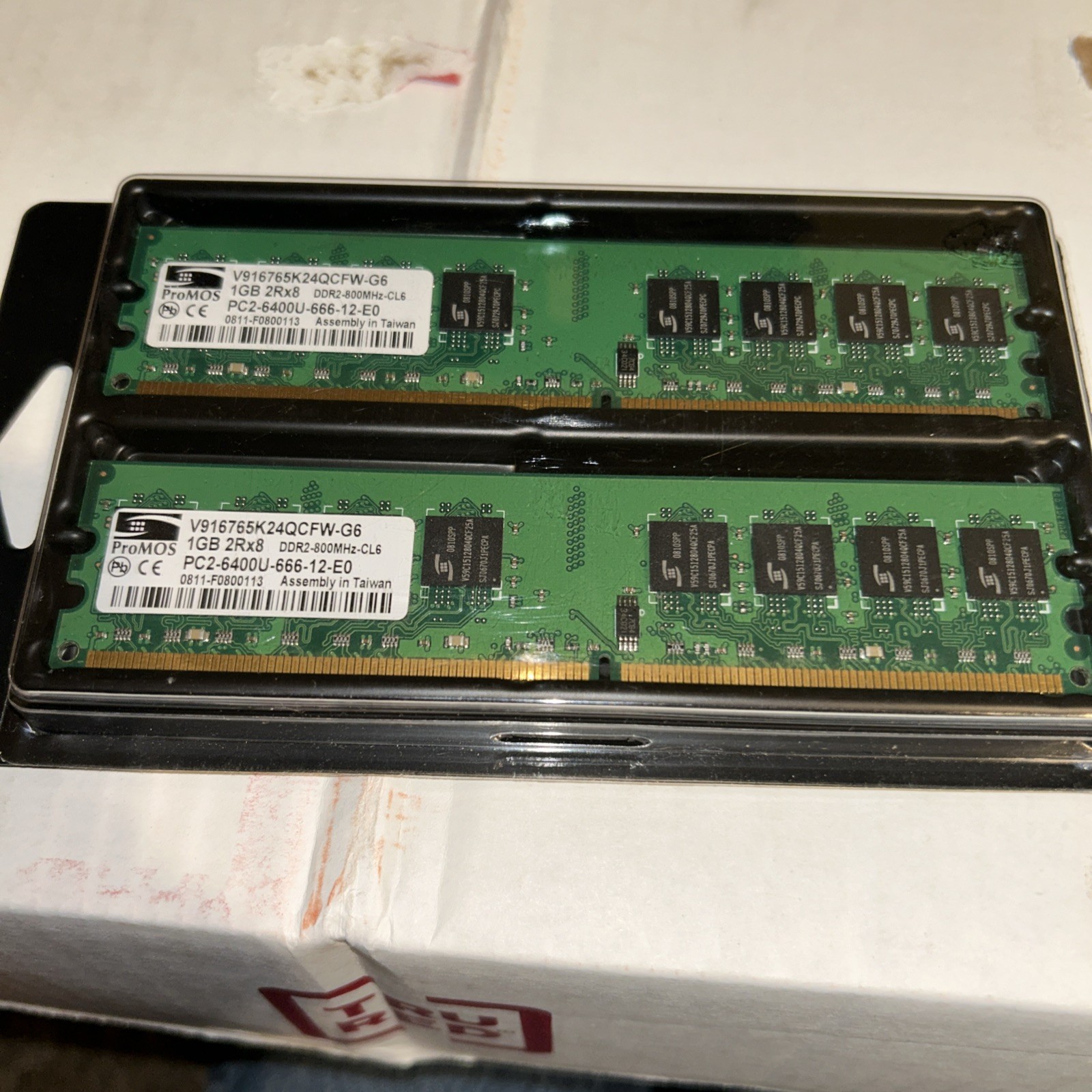One ProMos Memory 1GB DDR2-800MHz-CL6 PC2-6400U-666-12-E0 One ProMos Memory 1GB DDR2-800MHz-CL6 PC2-6400U-666-12-E0