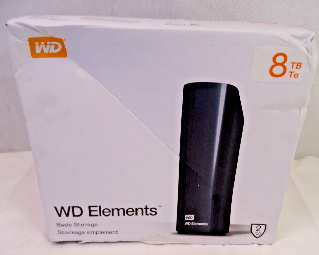 WD Elements 8 TB To Basic Storage Drive, New Open Box