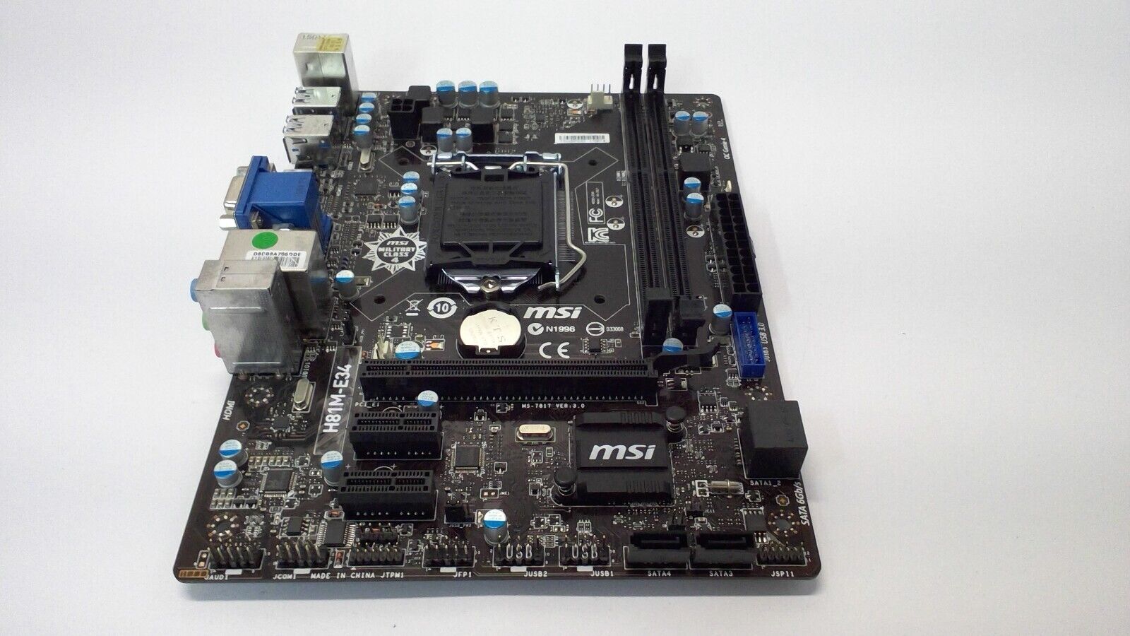 MSI H81M-E34 LGA 1150 MicroATX Motherboard DDR3 Supports 4th Gen Intel i7 i5