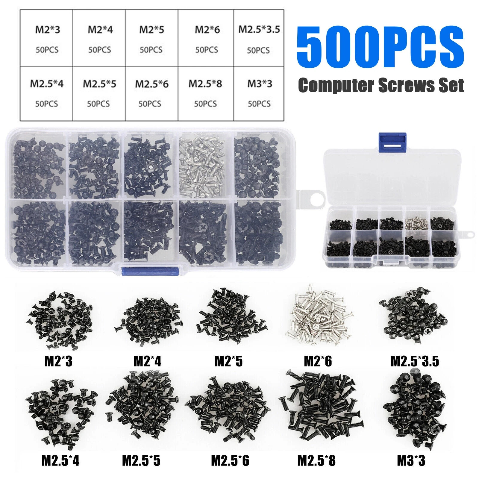 500Pcs Laptop Computer Screws Set Kit For HP Dell Lenovo Sony Toshiba SAMSUNG 500Pcs Laptop Computer Screws Set Kit For HP Dell Lenovo Sony Toshiba SAMSUNG