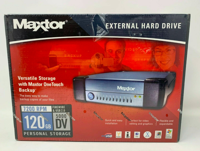 Maxtor Seagate T01J120 External Hard Drive 120GB 7200RPM 5000DV New in the BOX