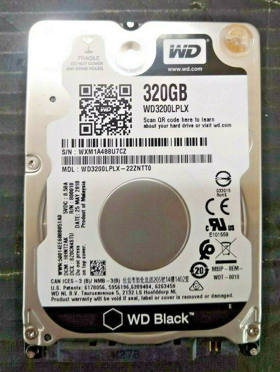 New, Western Digital, WD3200LPLX, 320GB 7200RPM SATA3/SATA 6.0 GB/s 32MB HDD New, Western Digital, WD3200LPLX, 320GB 7200RPM SATA3/SATA 6.0 GB/s 32MB HDD