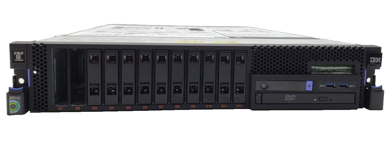 IBM Power S822 POWER8 1x CPU 32GB DDR4 RAM 2U Rack Server No HDD. IBM Power S822 POWER8 1x CPU 32GB DDR4 RAM 2U Rack Server No HDD.
