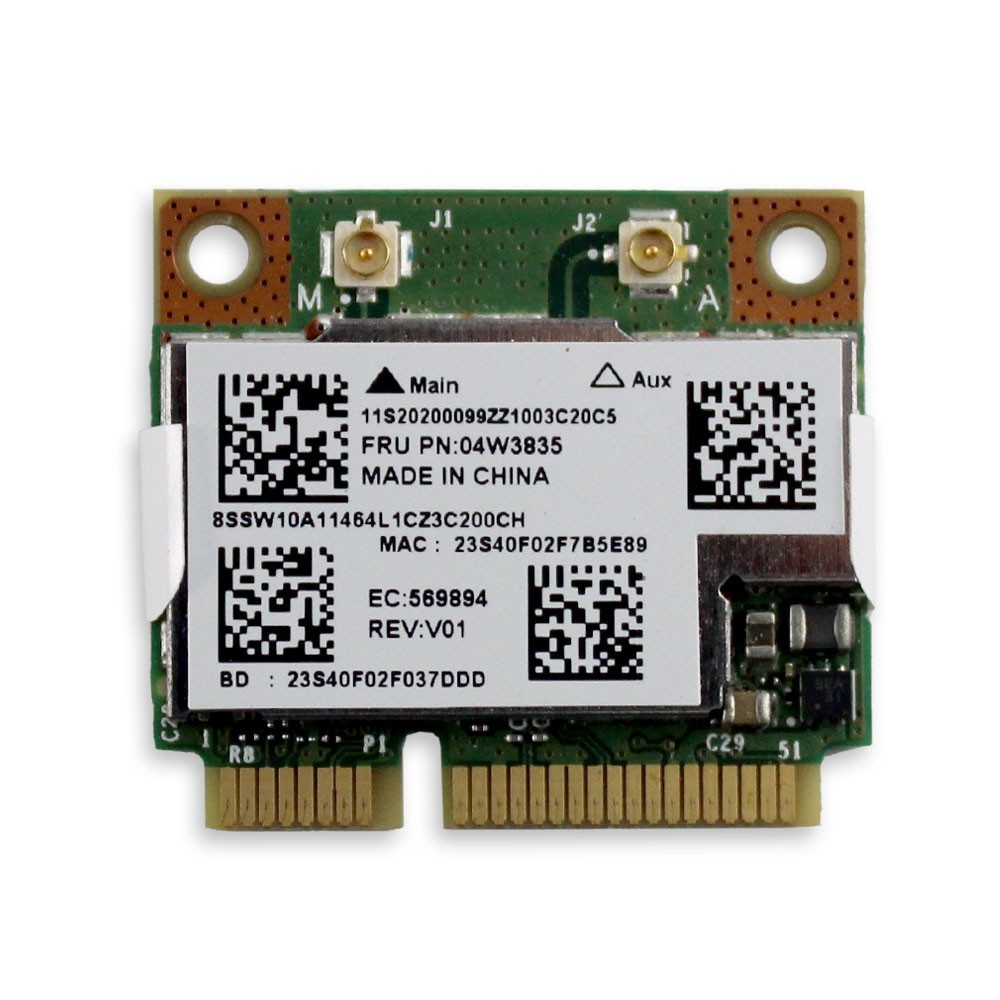 Lenovo 04w3835 Broadcom BCM943228HMB 802.11a/b/g/n WLAN + BT PCI-E Half Lenovo 04w3835 Broadcom BCM943228HMB 802.11a/b/g/n WLAN + BT PCI-E Half