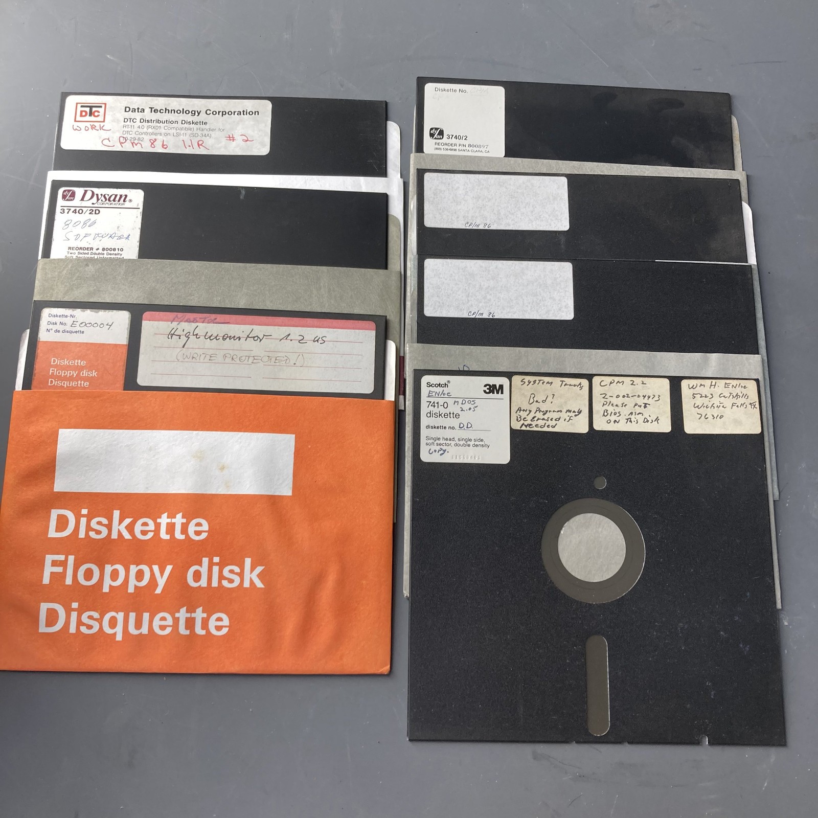 CP/M 86 1.1R 8086 Highmonitor 8 Inch Floppy Diskette 80s IMSAI Altair CP/M 86 1.1R 8086 Highmonitor 8 Inch Floppy Diskette 80s IMSAI Altair