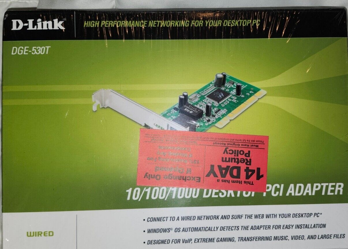 D Link PCI Adapter DGE 530T