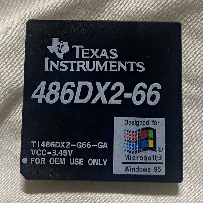Texas Instruments 486DX2-66 66MHz 80486 PGA CPU Processor TI486DX2-G66-GA Texas Instruments 486DX2-66 66MHz 80486 PGA CPU Processor TI486DX2-G66-GA