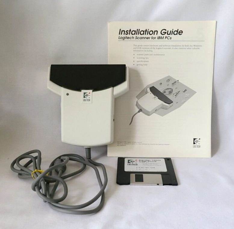 Vintage Logitech ScanMan Scanner for IBM PCs - UNTESTED
