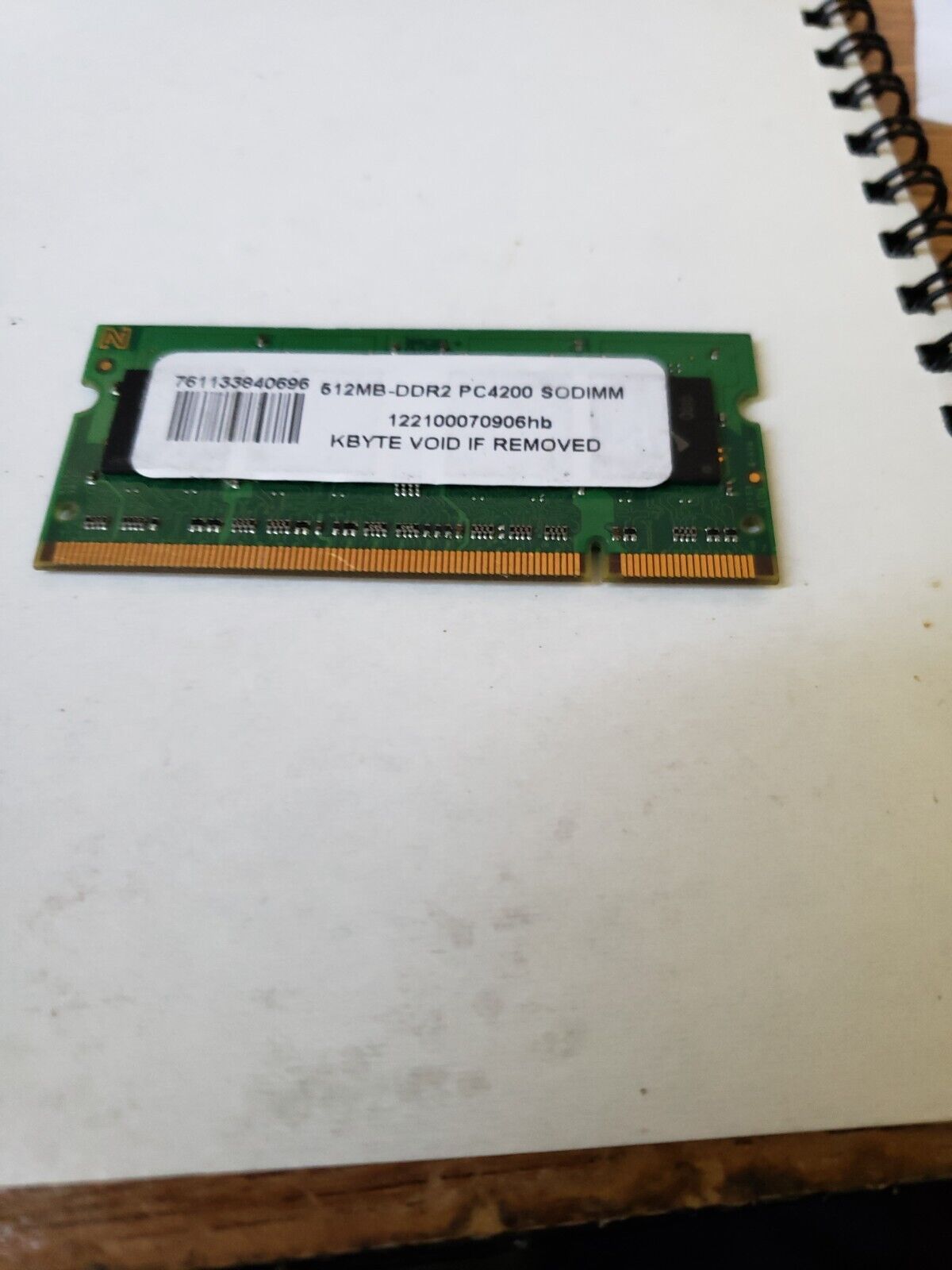 Hynix 512 MB DDR2 Ram SODIMM DDR2 PC2-4200 533 MHz 200-PIN Very Good