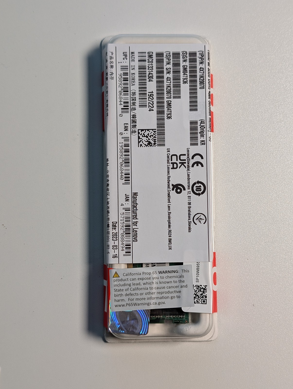 SK Hynix 32GB 1x32GB DDR5 4800 CL40 SODIMM Laptop Memory SM31K1041H
