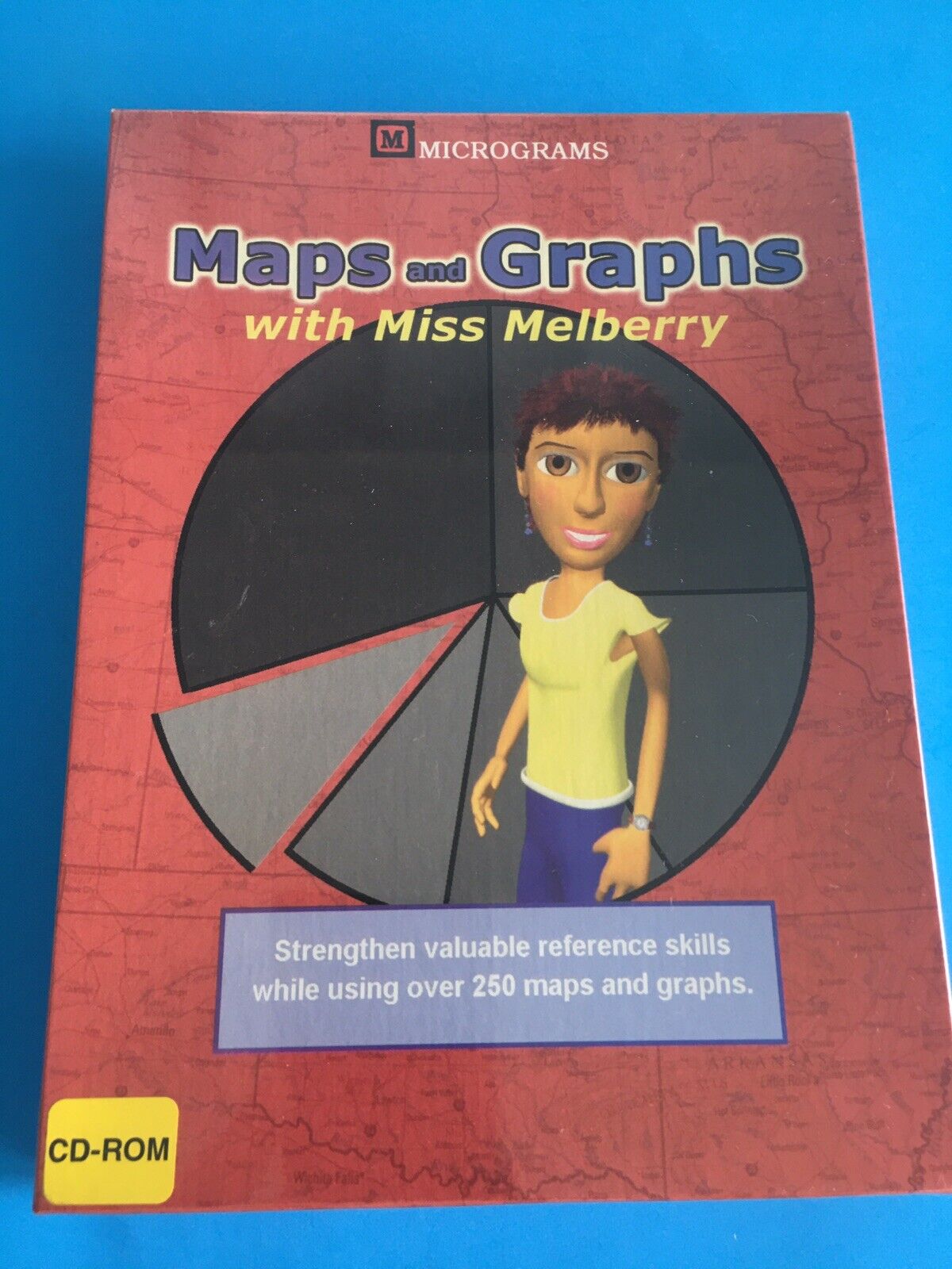 MICROGRAMS Vintage Computer Software Maps and Graphs Miss Melberry CD-ROM SEALED