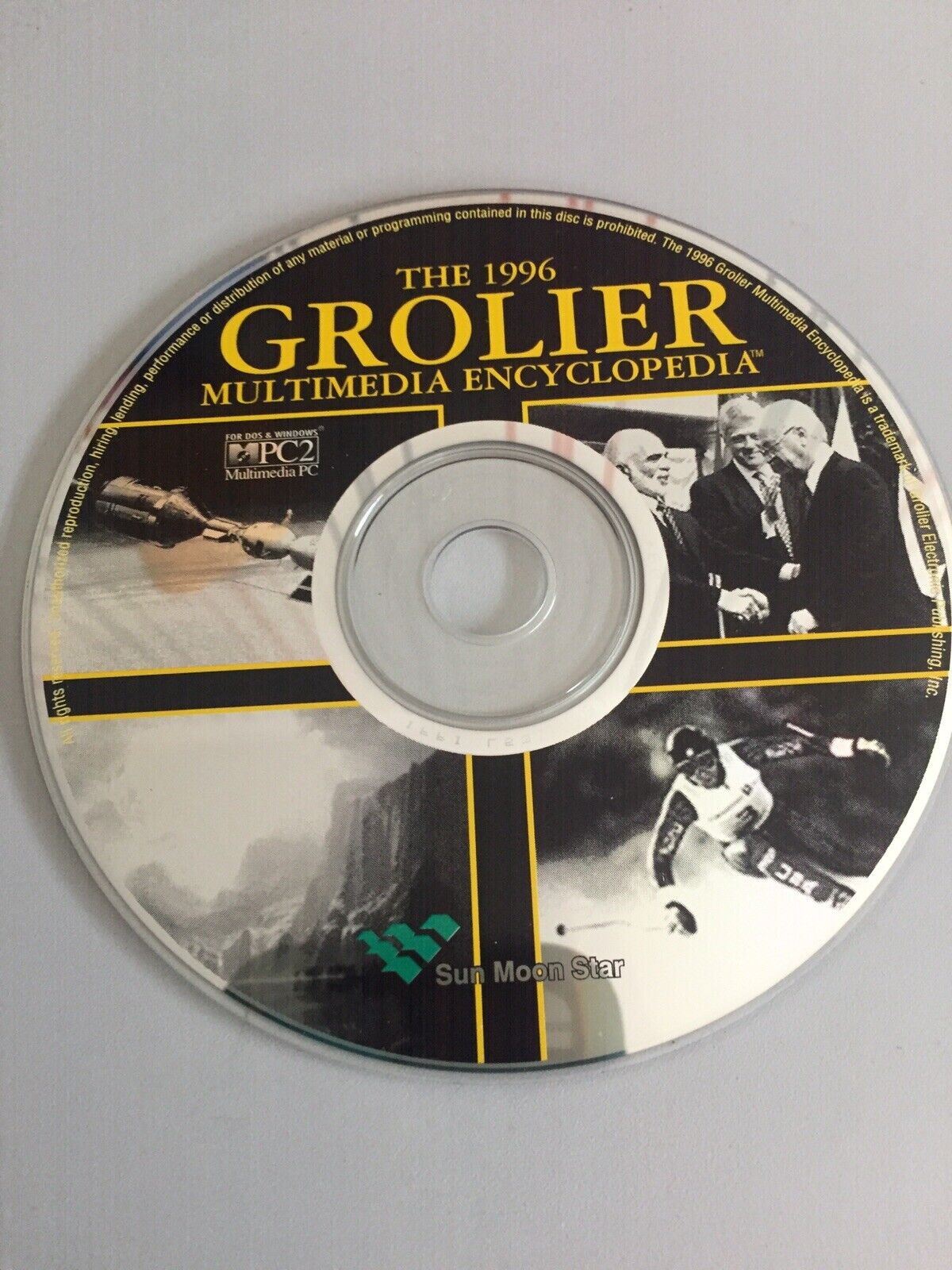 1996 Grolier Multimedia Encyclopedia CD ROM For DOS and Windows