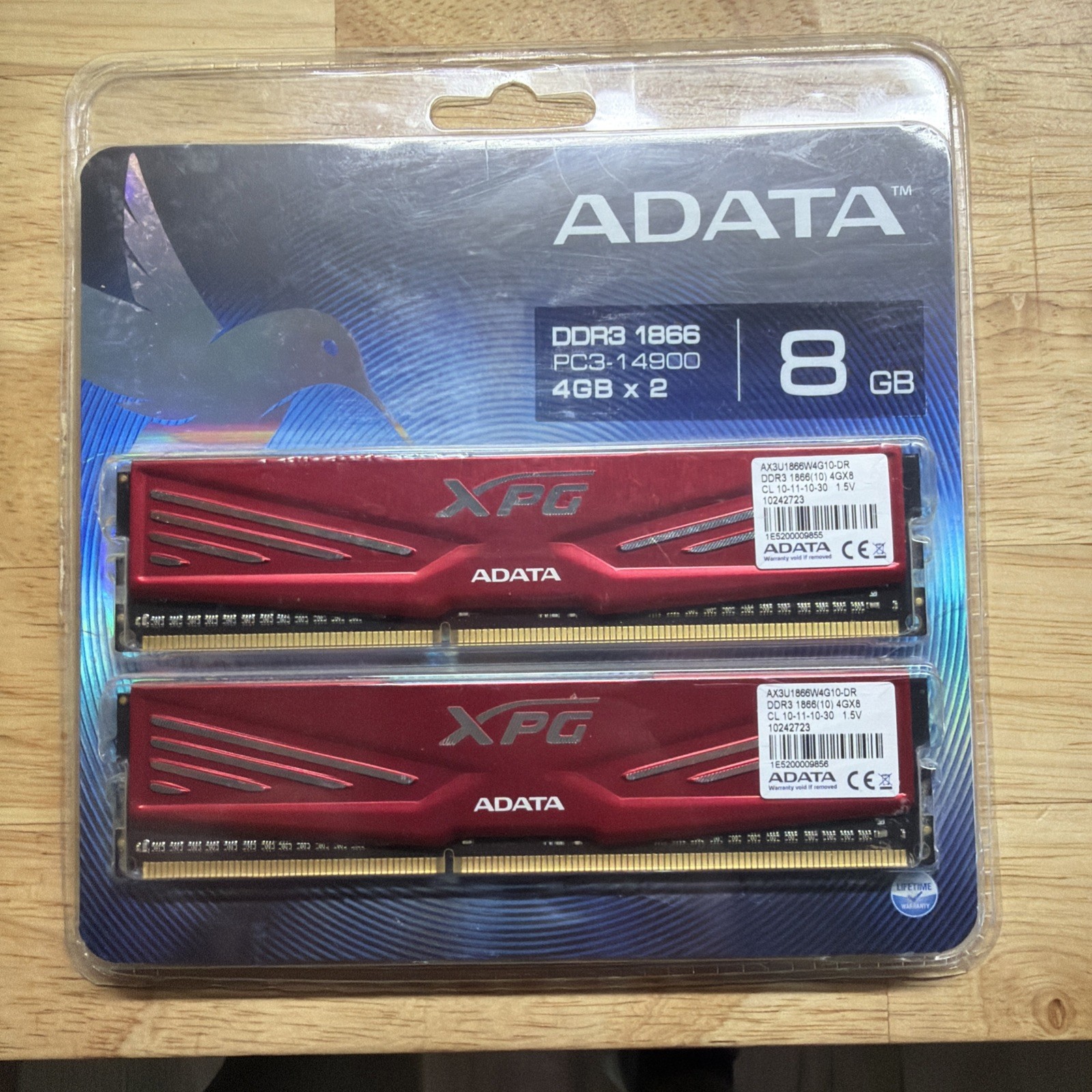 ADATA XPG 16GB (2x8GB) DDR3-1600 PC3-12800 DIMM Unbuffered AX3U1600W8G9-RR ADATA XPG 16GB (2x8GB) DDR3-1600 PC3-12800 DIMM Unbuffered AX3U1600W8G9-RR