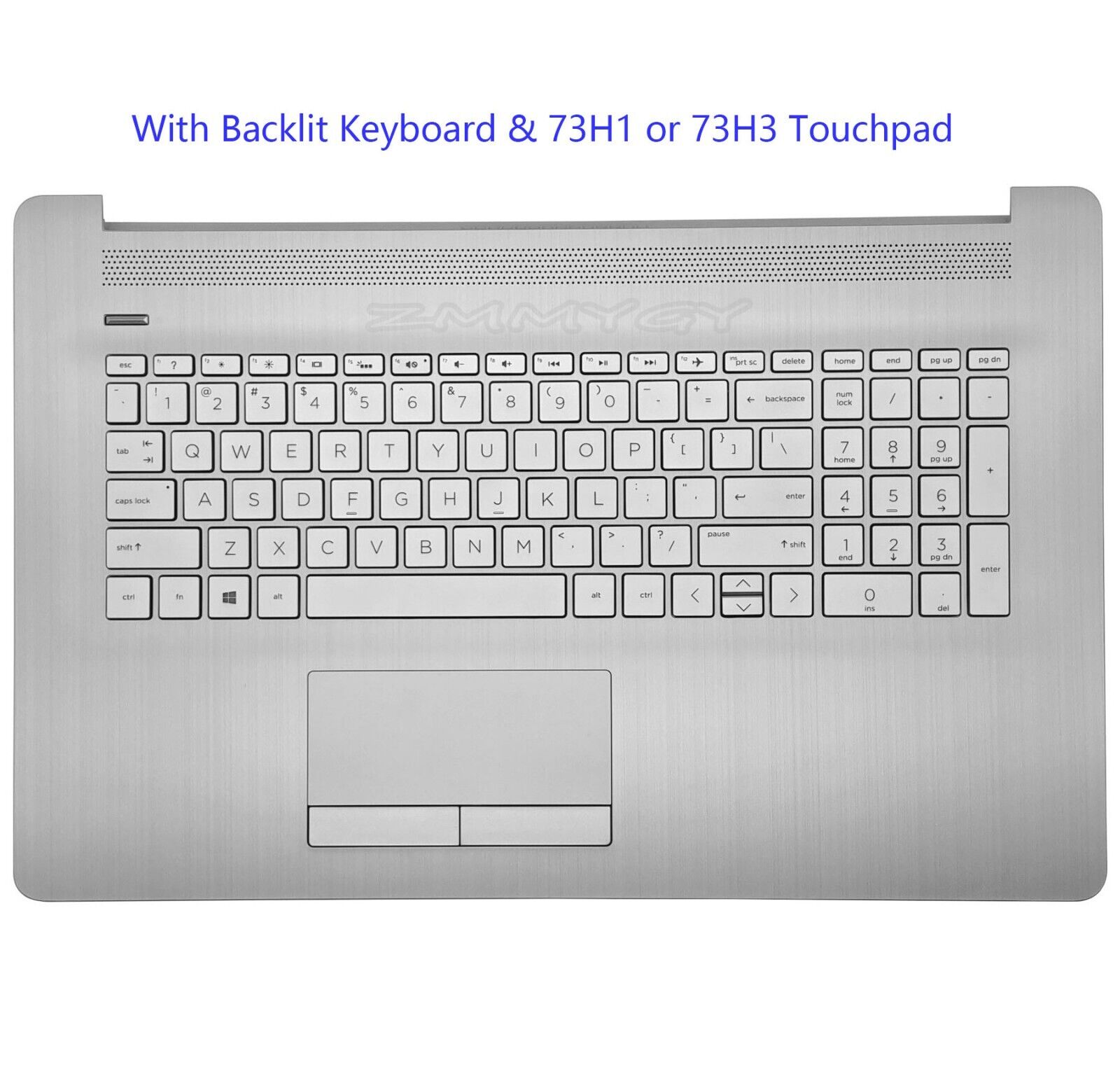 New For HP 17BY 17-BY 17-CA 17Z-CA 17T-BY Palmrest Top Cover W/Keyboard Touchpad