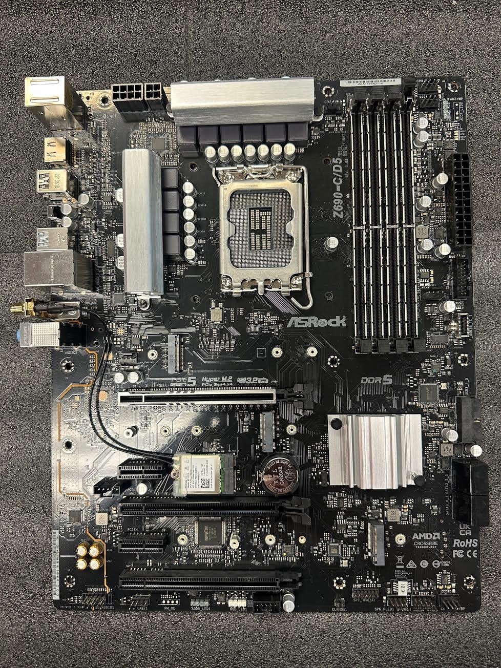 ASROCK Z690-C/D5 ATX WIFI Motherboard Intel Socket LGA1700 (USED) ASROCK Z690-C/D5 ATX WIFI Motherboard Intel Socket LGA1700 (USED)