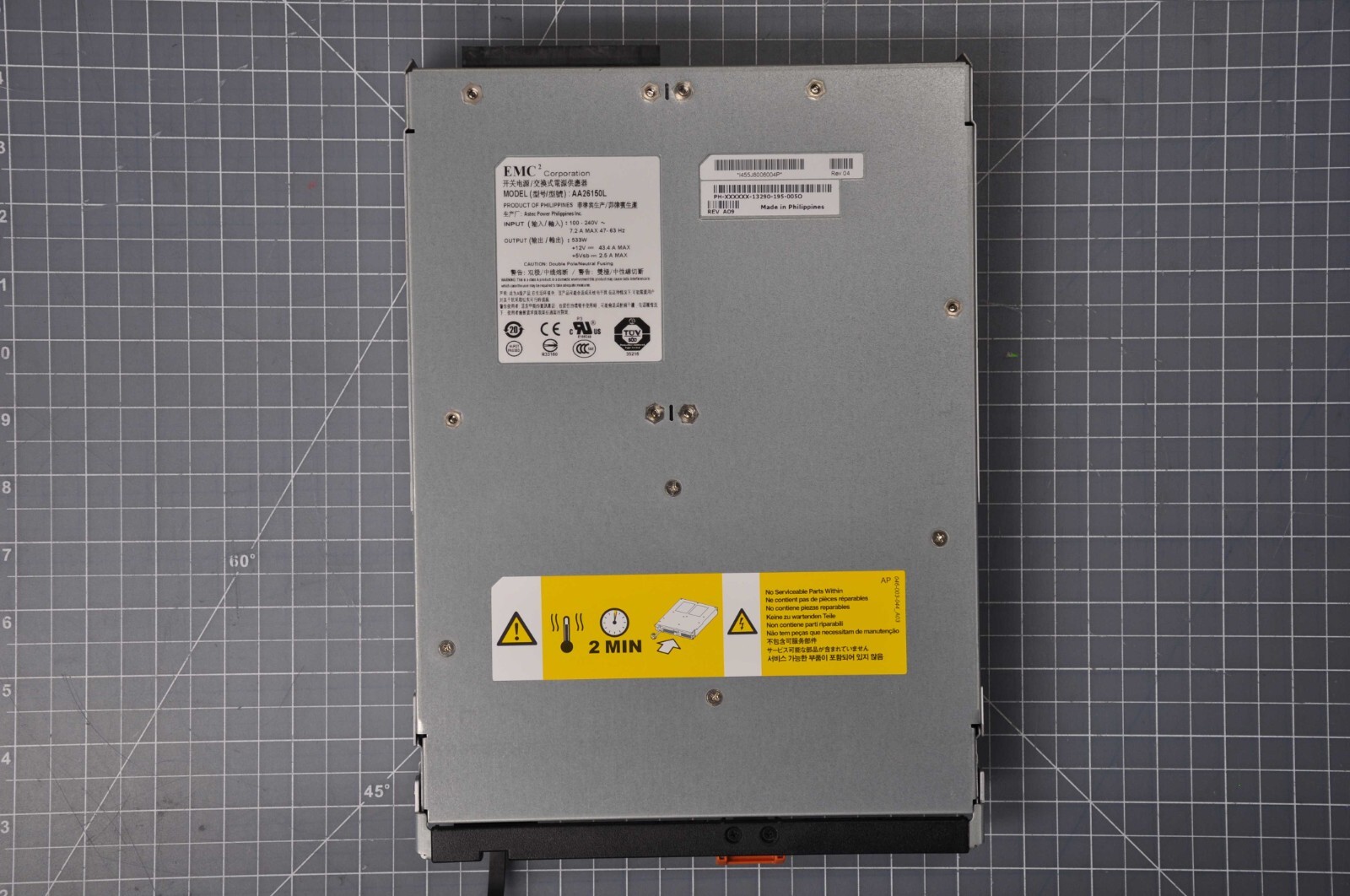 EMC VNXE3100 533W Power Supply Grade A 071000537 EMC VNXE3100 533W Power Supply Grade A 071000537